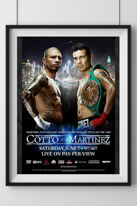 Miguel Cotto vs Sergio Martinez Event Poster