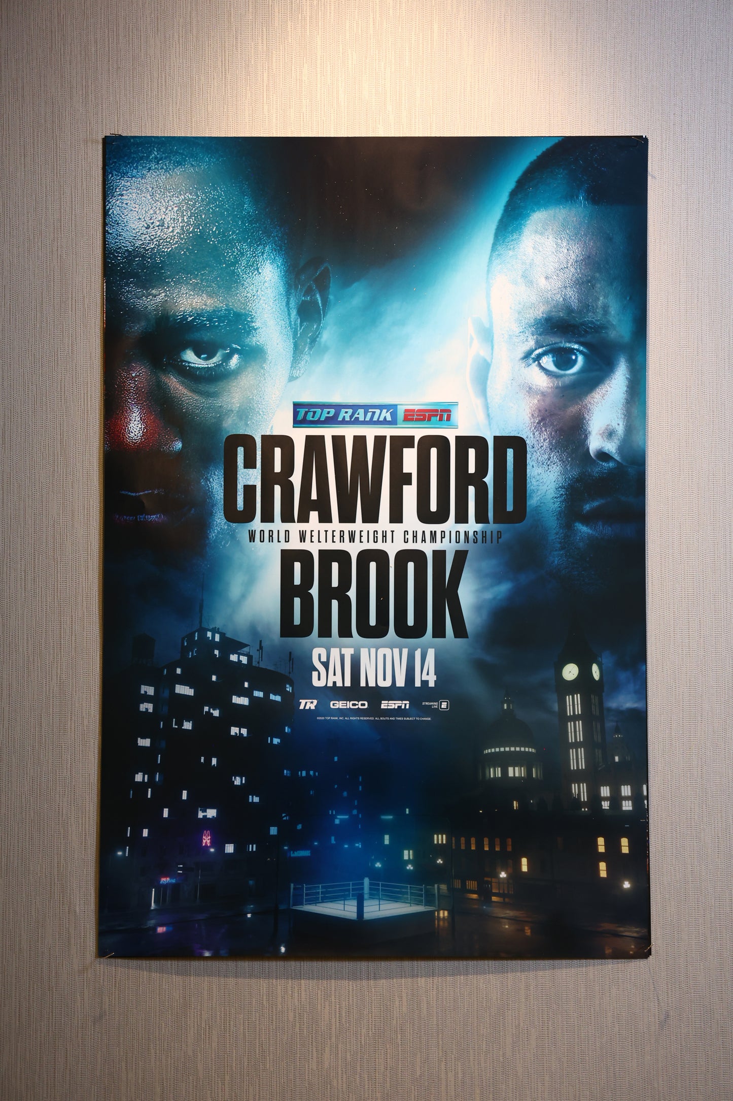 Terence Crawford vs. Kell Brook Official Event Poster (24x36)