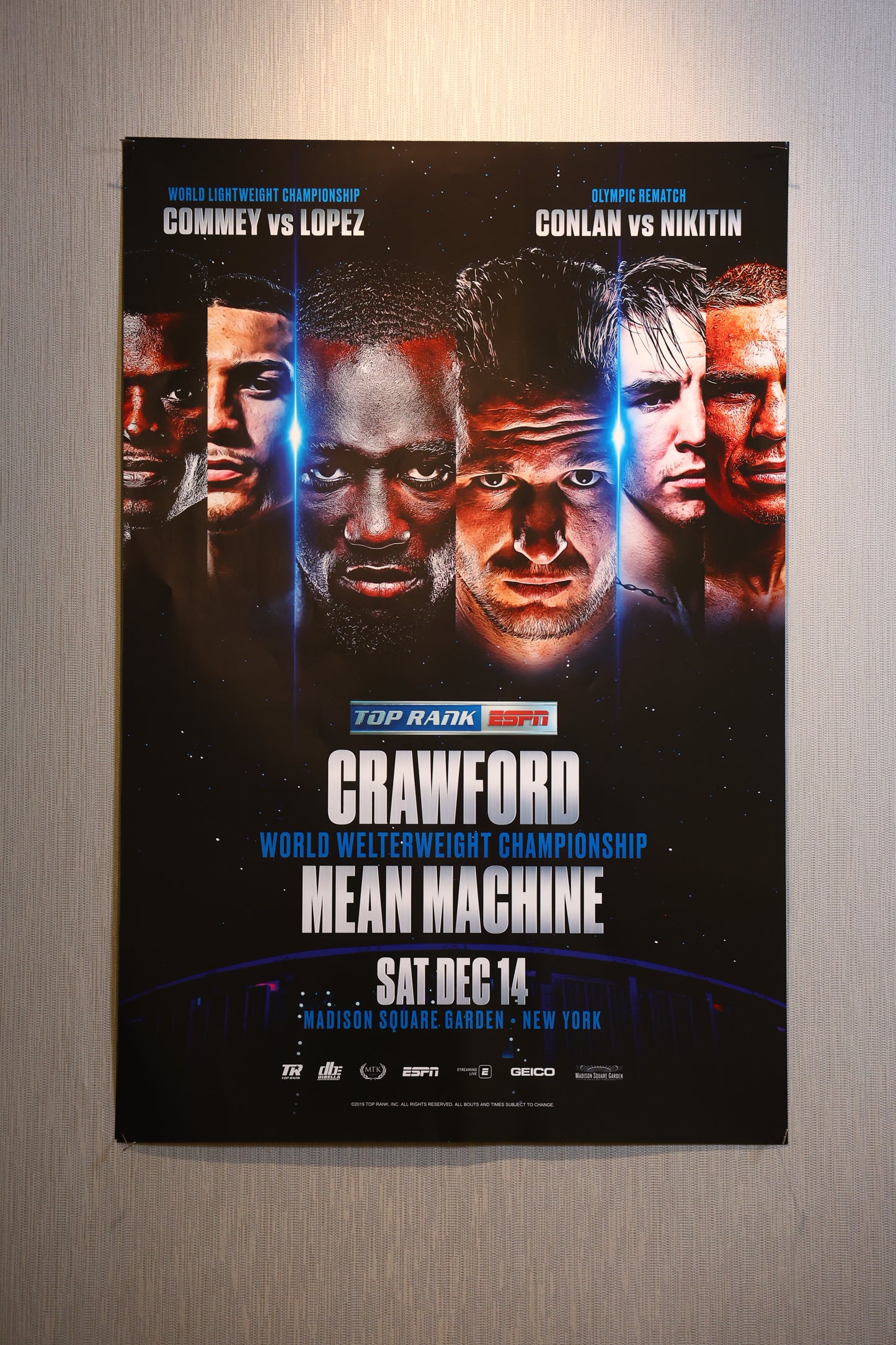 Terence Crawford vs Mean Machine Event Poster