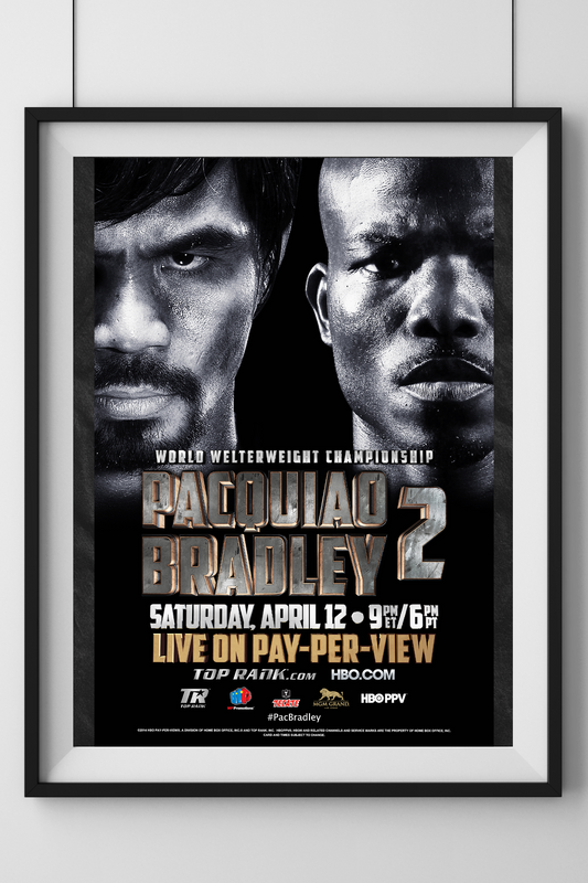 Manny Pacquiao vs Timothy Bradley II Event Poster