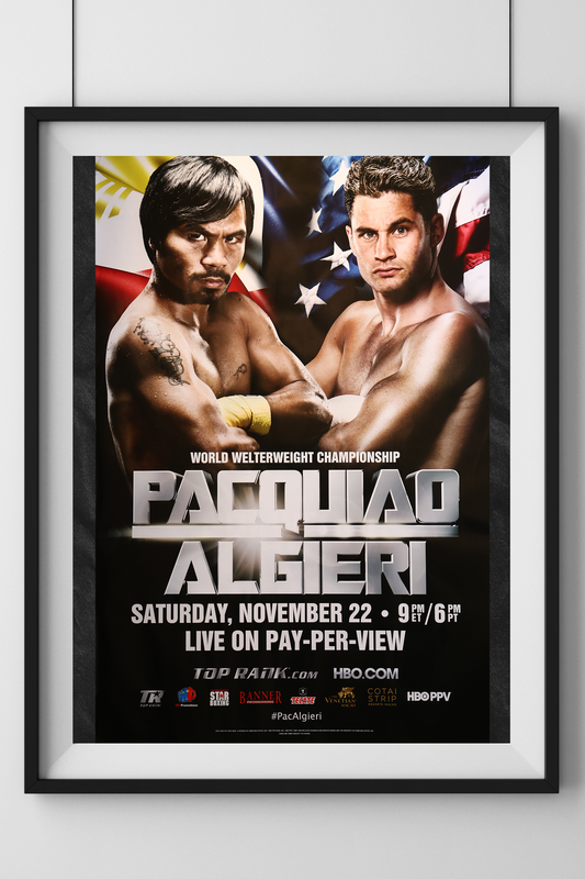 Manny Pacquiao vs Chris Algieri Event Poster