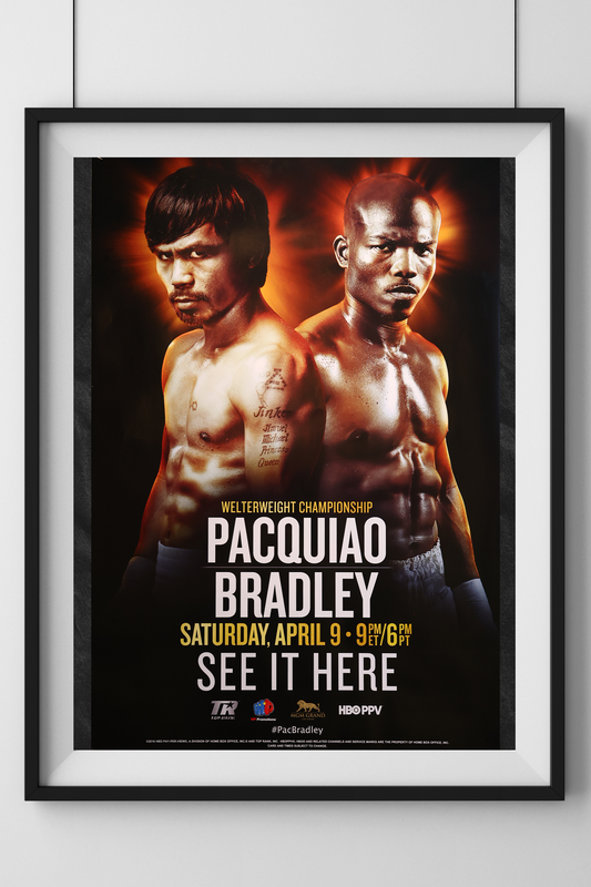 Manny Pacquiao vs Timothy Bradley Event Poster
