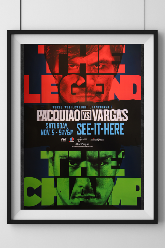 Manny Pacquiao vs Jessie Vargas Event Poster