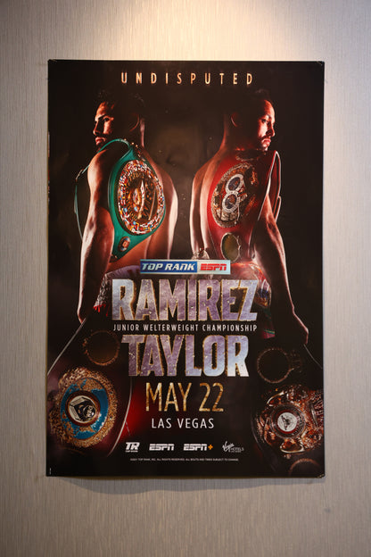 Jose Ramirez vs Josh Taylor Event Poster