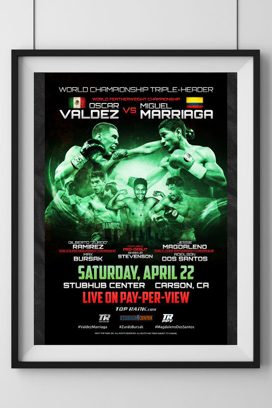 Oscar Valdez vs Miguel Marriaga Event Poster